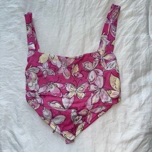 Urban Outfitters butterfly tie-top